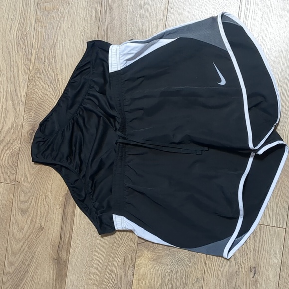 Nike Dri Fit Lined Running Gym Workout Shorts Black Women's Size Large - Picture 5 of 8
